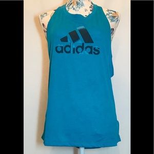 NWT Adidas Turquoise Boxy Boss Tank